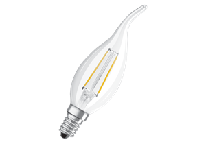 OSRAM LED-Lampe Retrofit SCLBA25 1.8W/827 230V FIL E14FS1