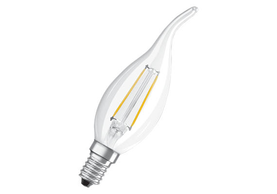 OSRAM LED-Lampe Retrofit SCLBA25 1.8W/827 230V FIL E14FS1