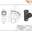 OSTENDORF KUNSTSTOFFE Abzweiger grau Ø 90/90 mm 45° PP HTsafeEA | Bild 2