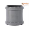 OSTENDORF KUNSTSTOFFE Doppelmuffe grau Ø 90 mm PP HTsafeMM