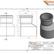 OSTENDORF KUNSTSTOFFE Reduktion grau Ø 110 - 75 mm PP HTsafeR | Bild 2