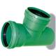 OSTENDORF KUNSTSTOFFE T-Stück grün Ø 125/125 mm 87,5° PP KG2000 EA