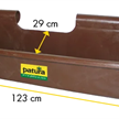 PATURA Kunststoff-Langtrog, 50 l, zum Einhängen (erhöht) - 263 | Bild 2