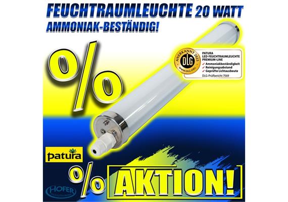 PATURA LED-Feuchtraumleuchte 20 Watt, Ref: 510310 Ammoniakbeständig L=60cm