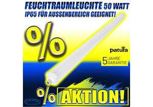 PATURA LED-Feuchtraumleuchte 50 Watt, Ref: 510370 L=150cm (IP65) Aussenbereich,nicht Stall