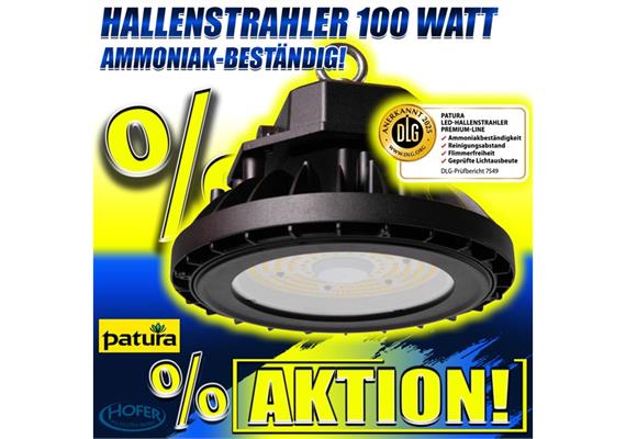 PATURA LED-Hallenstrahler Premium-Line, 100 Watt, Ref: 510110 Ammoniakbeständig