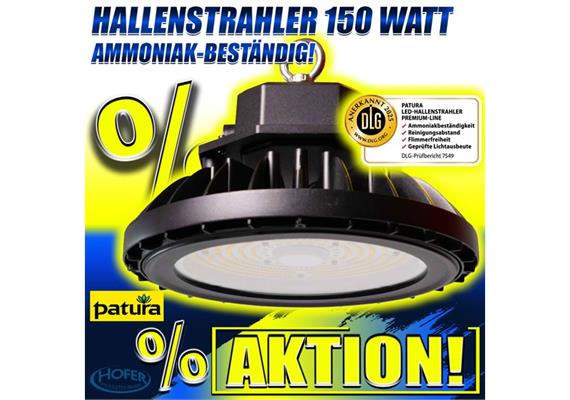 PATURA LED-Hallenstrahler Premium-Line, 150 Watt, Ref: 510120 Ammoniakbeständig