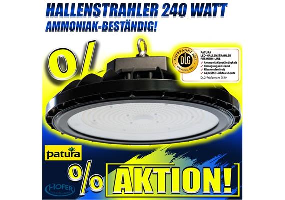 PATURA LED-Hallenstrahler Premium-Line, 240 Watt, Ref: 510130 Ammoniakbeständig