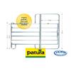 PATURA Panel-6 mit Tor, Breite 2,40 m, Höhe 2,20 m, für Pferd, Rind,