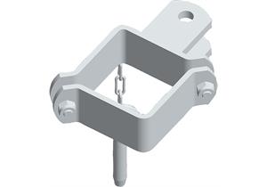 Patura Schelle Quadrat 90mm, 1 Halter verzinkt 303310 - 263