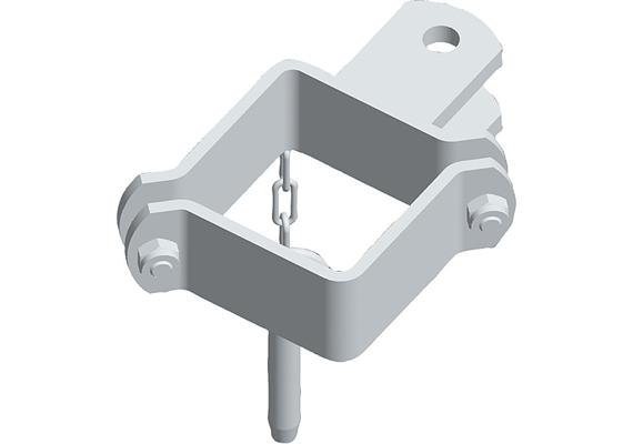 Patura Schelle Quadrat 90mm, 1 Halter verzinkt 303310 - 263