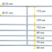 PATURA Steckfix-Horde mit Lämmerschlupf, Höhe 92 mm, Länge 1,83 m - 263 | Bild 2