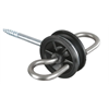 PATURA Torgriffisolator, Edelstahl Holzgewinde, 4 St.