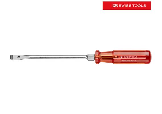 PB SWISS TOOLS Schraubenzieher Schlitz 6 PB 6102.6-180 mm Classic