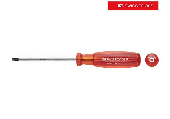 PB SWISS TOOLS Schraubenzieher Torx 20 PB 6400.20-100 mm Multicraft - EHD