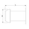 PERROT Flanschstutzen verz. NW89 Länge 170 mm D 133 mm Lochabstand 150 - 050