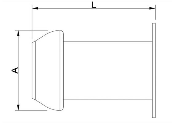 PERROT Flanschstutzen verz. NW89 Länge 170 mm D 133 mm Lochabstand 150