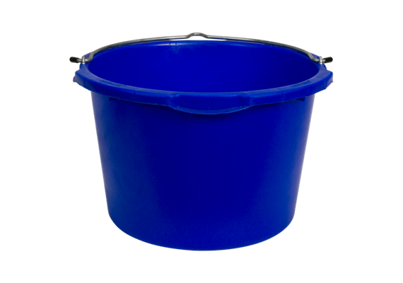 Pflasterkessel 45l blau mit Bügel, aus Kunststoff