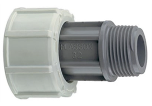 PLASSON Adapter AG 3" mit Ueberwurfmutter Ø 75 mm - 046