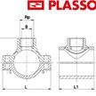PLASSON Anbohrschelle PP Verstärkt Ø 140 mm x 2" - 0460 | Bild 2