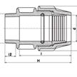 PLASSON Anschlussverschraubung AG 40 mm x 1 1/2" - 046 | Bild 2