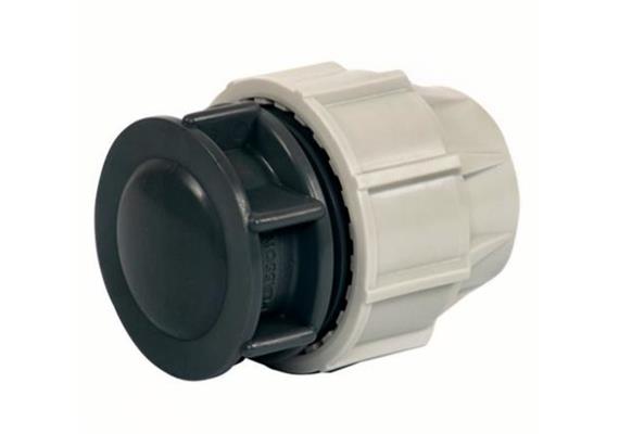 PLASSON Endkappe mit Klemmverschraubung Ø 90 mm - 046