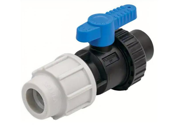 PLASSON Kugelhahn aus PP 1/2" IG x Ø 20 mm - 046