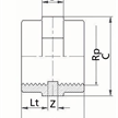 PLASSON Muffe PP beidseitig 2 1/2" IG - 046 | Bild 2