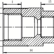PLASSON Muffe reduziert IG PP Ø 3/4" x 1/2" - 046 | Bild 2