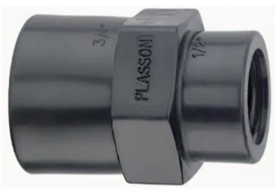 PLASSON Muffe reduziert IG PP Ø 3/4" x 1/2" - 046