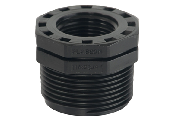 PLASSON Reduktion PP AG – IG Ø 2" x 3/4"