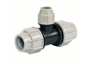 PLASSON T-Stück reduziert 90° Ø 63 mm x 32 mm x 63 mm