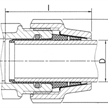 PLASSON Übergangsadapter von PE auf Stahlrohr, längskraftschlüssig 1 1/2" x 50 mm - 046 | Bild 2
