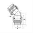 PLASSON Winkel 45° Ø 90 mm x 90 mm | Bild 2