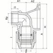 PLASSON Winkel mit Wandscheibe Ø 16 mm x 1/2" IG - 046 | Bild 2