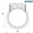 POLOPLAST Einhandputzstück POLO-EHP CONTROL Ø 125 mm mit Dichtung - 046 | Bild 5