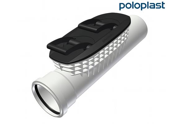 POLOPLAST Einhandputzstück POLO-EHP CONTROL Ø 125 mm mit Dichtung