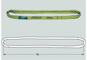 Polytex Rundschlinge rot Tragfähigkeit direkt 5000 kg Länge 4m - WIK