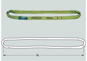 Polytex Rundschlinge rot Tragfähigkeit direkt 5000 kg Länge 4m