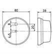 Positionsleuchte / Begrenzungsleuchte Jokon PL 272 klar Ø 80 H 38mm - 039 | Bild 2