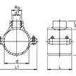 PP Anbohrschelle mit Innengewindeabgang Ø 75x1 1/2", Edelstahl Ring, Schrauben, Muttern | Bild 2