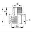 RARIC Reduziermuffe Nr. 60246 Messing IG 1/2" x AG 1/4" | Bild 2