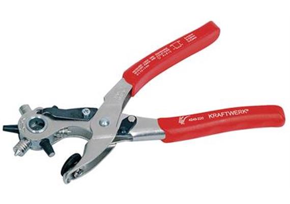 Revolferloch - Oesenzange4249-220 Ø 2/2,5/3/3,5/4 + 5mm - 285