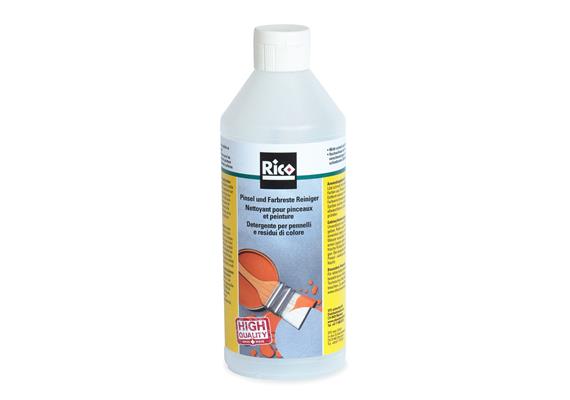 RICO Pinsel und Farbreste Reiniger 500ml, schnelle Entfernung Farb- u. Rollerspritzer - 239