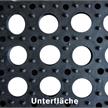 Ringgummimatte schwarz mit offenem Boden 1000x1500x23mm Lochgrösse 23mm | Bild 3