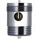 Rohrbelüfter zu SIGA Auslaufventil Messing G M28 x1.5 und G 3/4" Messing verchromt - ENG