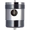 Rohrbelüfter zu SIGA Auslaufventil Messing G M28 x1.5 und G 3/4" Messing verchromt - ENG