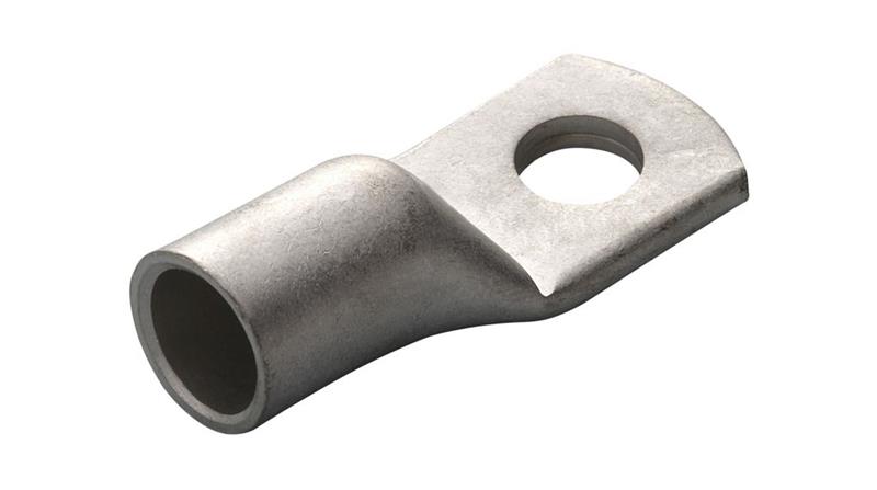 Produktbild von 10x Rohrkabelschuhe 50mm² – M8, Kupfer, Elektrolytisch Verzinnt, Mit Glockeneinführung, 150°C, Nach BS4579 – Für Automobil, Anlagenbau & Windkraft