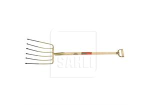 Rübengabel - SAHLI Superieur, 6 Zinken, B 320mm, Zinkenlänge 360mm, Stiel 1100 / Ø38mm - 066