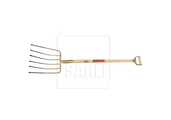 Rübengabel - SAHLI Superieur, 6 Zinken, B 320mm, Zinkenlänge 360mm, Stiel 1100 / Ø38mm - 066